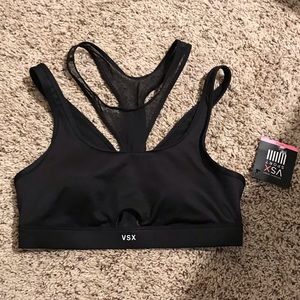 NWT VSX High Neck Layered Sports Bra